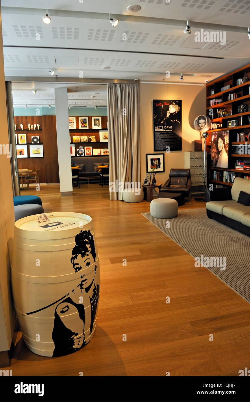 library room of Astoria7 Hotel, 1 Sagrada Familia Street, San Sebastian