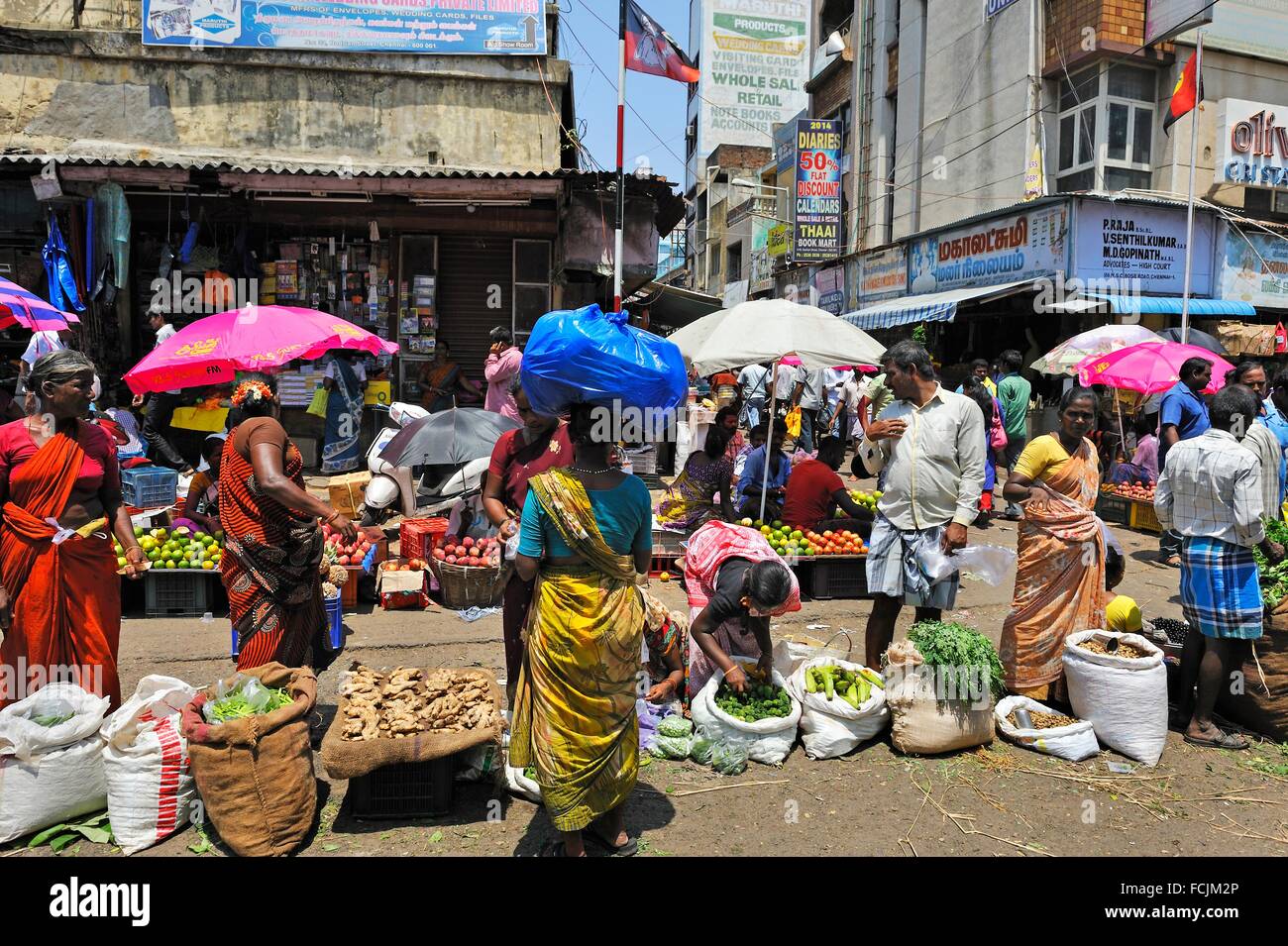 George Town neighbourhood, downtown Chennai Madras, Coromandel Coast