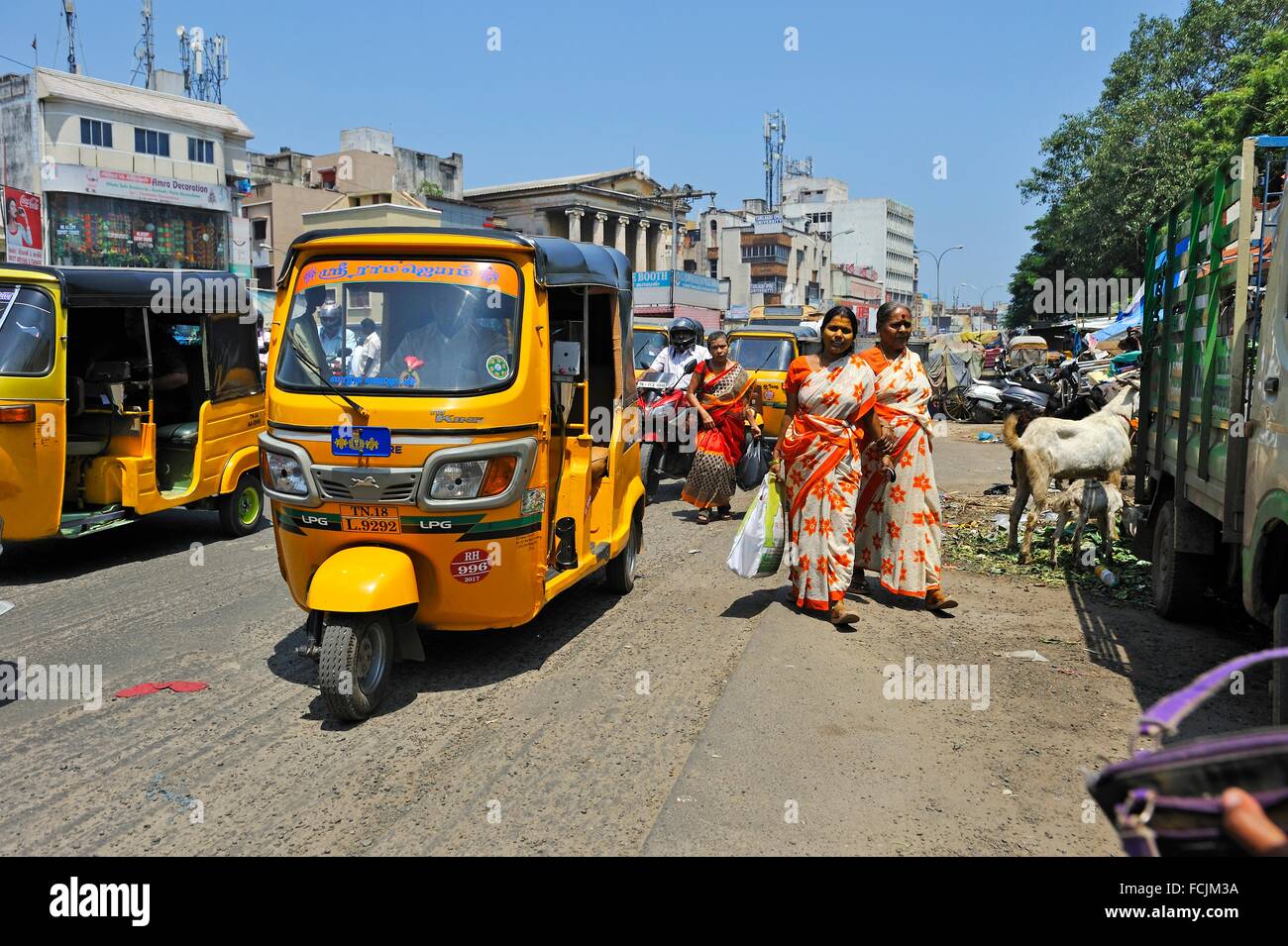 George Town neighbourhood, downtown Chennai Madras, Coromandel Coast