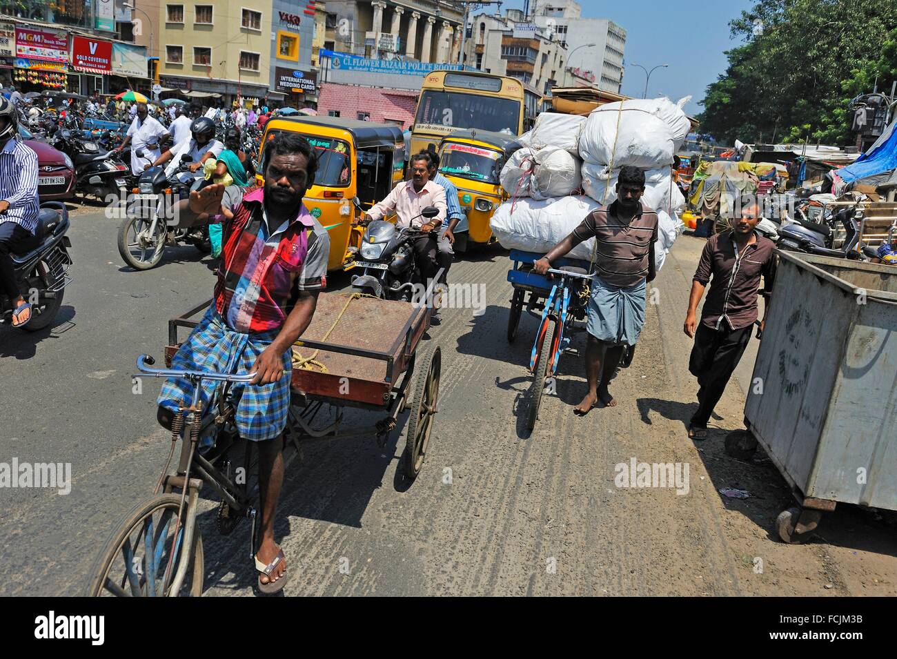 Town neighbourhood, downtown Chennai Madras, Coromandel Coast