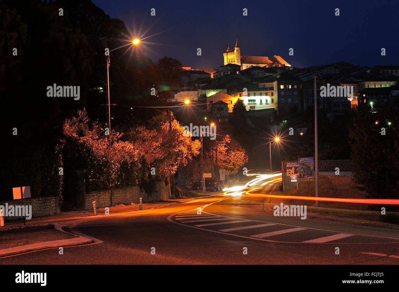 Monflanquin, LotetGaronne Department, Aquitaine, France Stock Photo