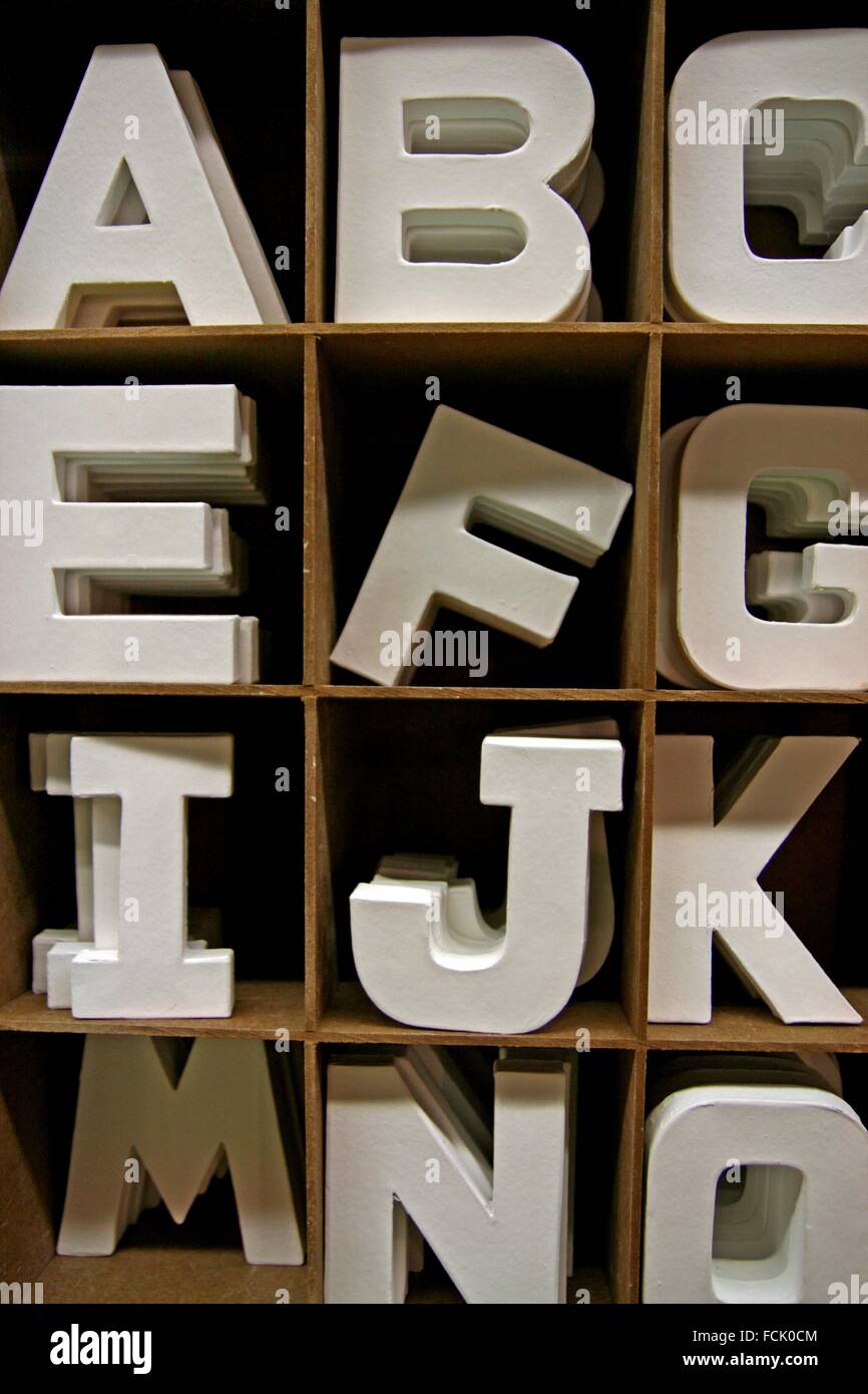 Decorative letters of the alphabet Stock Photo - Alamy