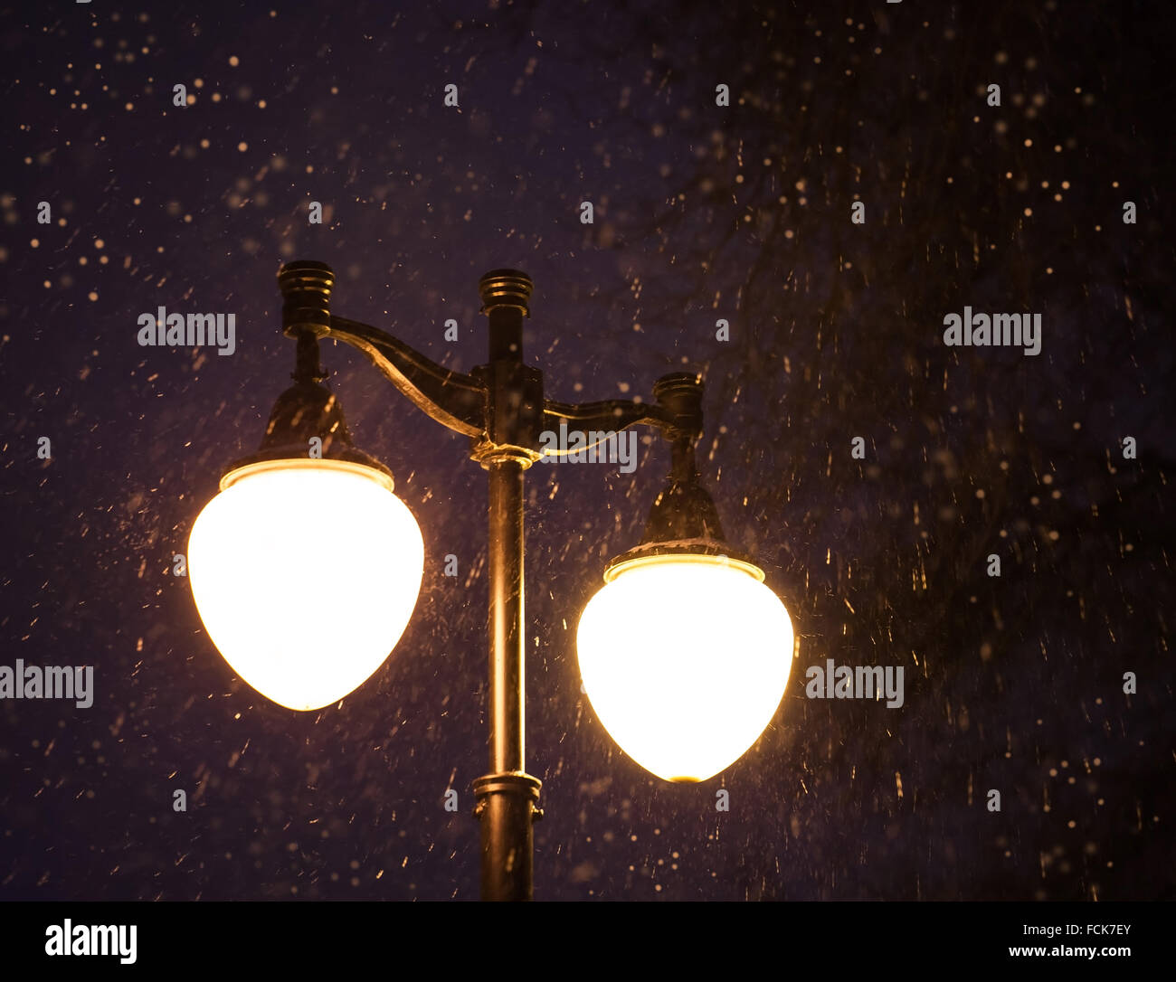 Vintage street lamp in park hi-res stock photography and images - Alamy