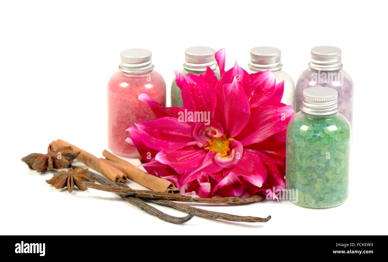 Mineral bath salt Stock Photo Alamy