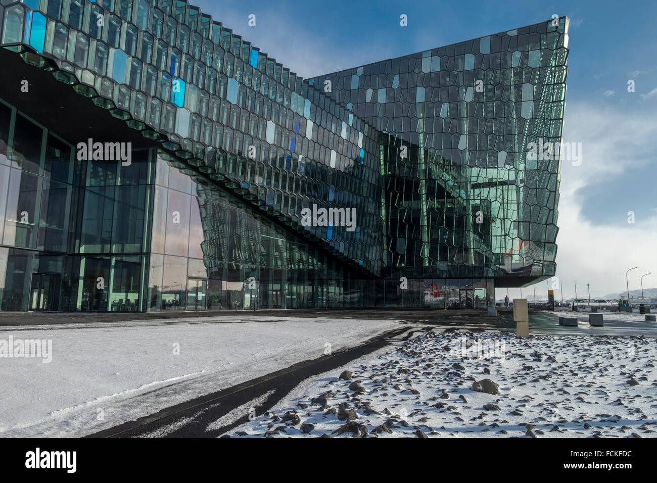 Harpa Concert Hall building at Reykjavik Harbour in winter, Iceland Stock  Photo - Alamy