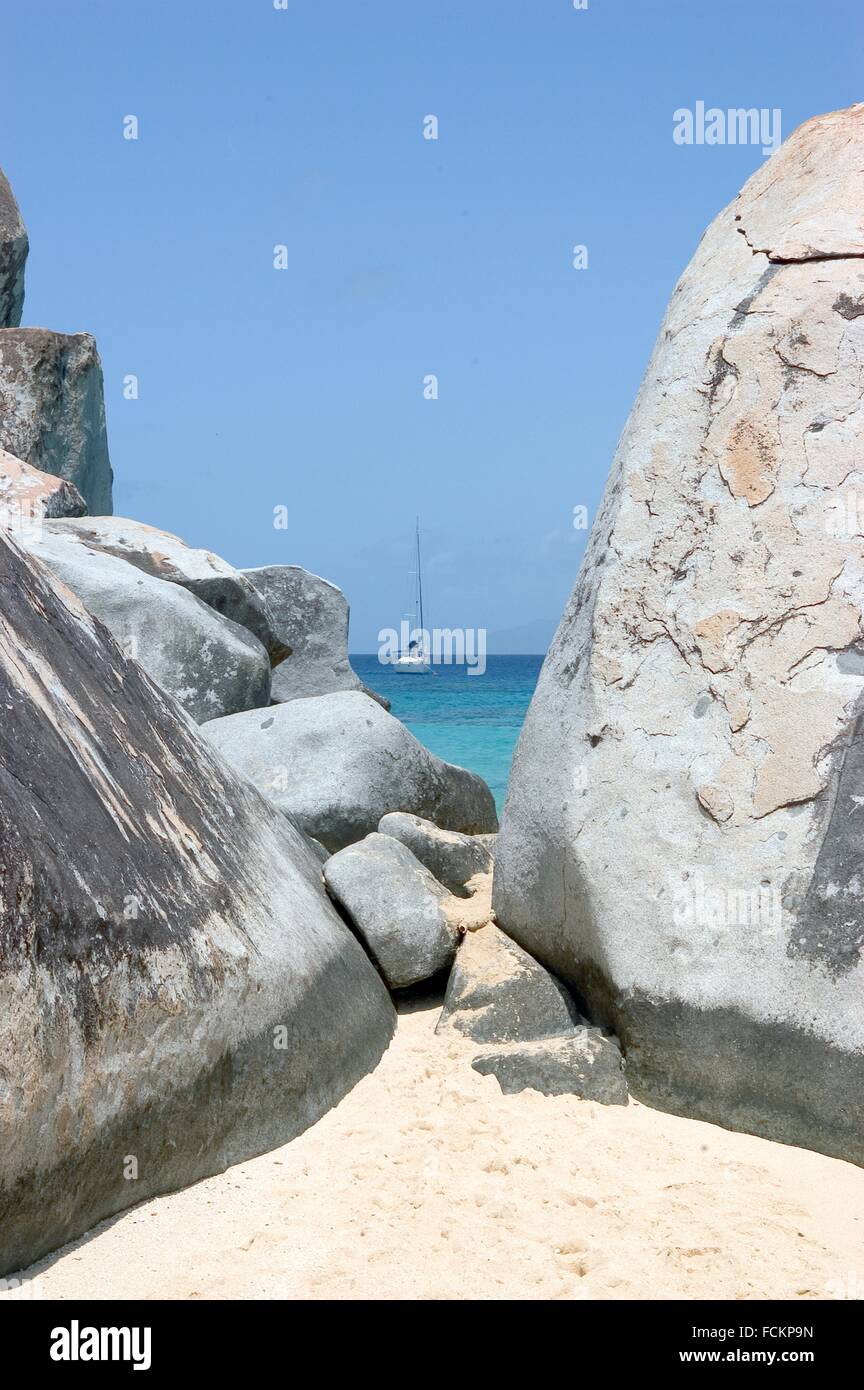 The Baths National Park Virgin Gorda British Virgin Islands Stock
