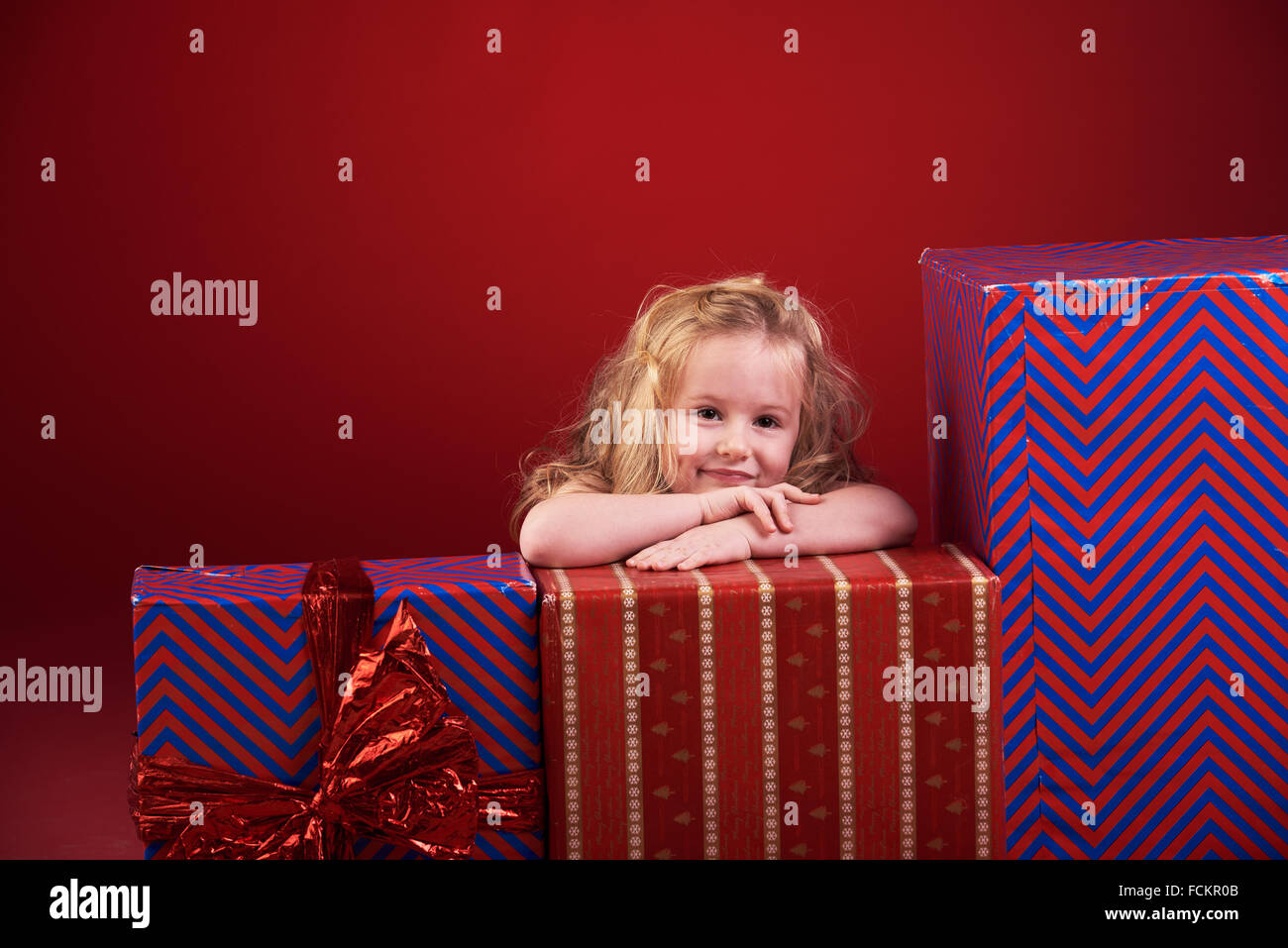 Angelic Little Girl With Blond Wavy Hair Stock Photo 93862843 Alamy