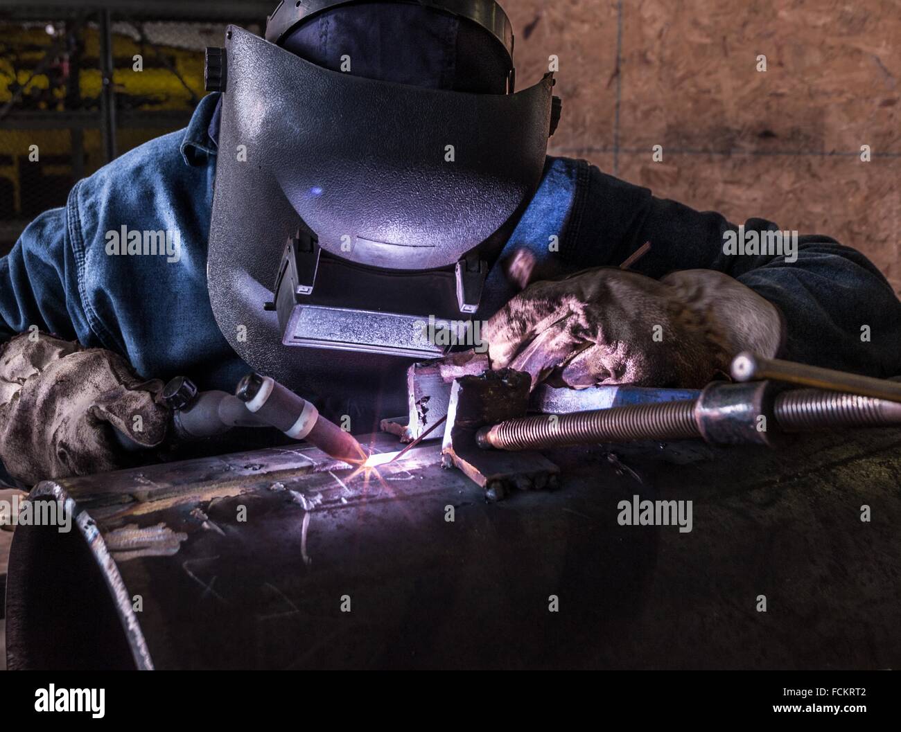 Heavy duty Brazing steel Stock Photo Alamy