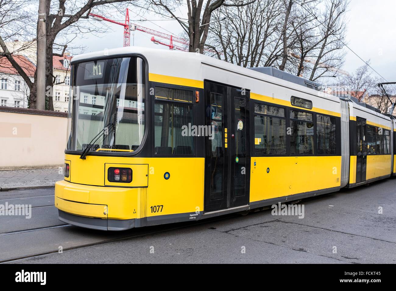 Europe, Germany, Berlin, Tram, Trolley, streetcar, tramcar Stock Photo