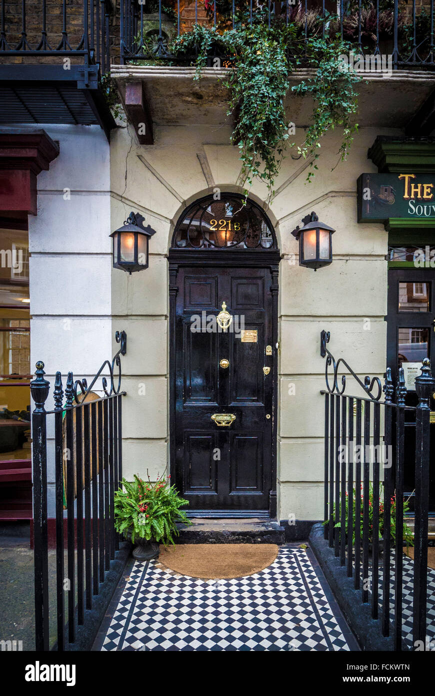 Sherlock Holmes Museum, 221B Baker Street, London, UK. Stock Photo