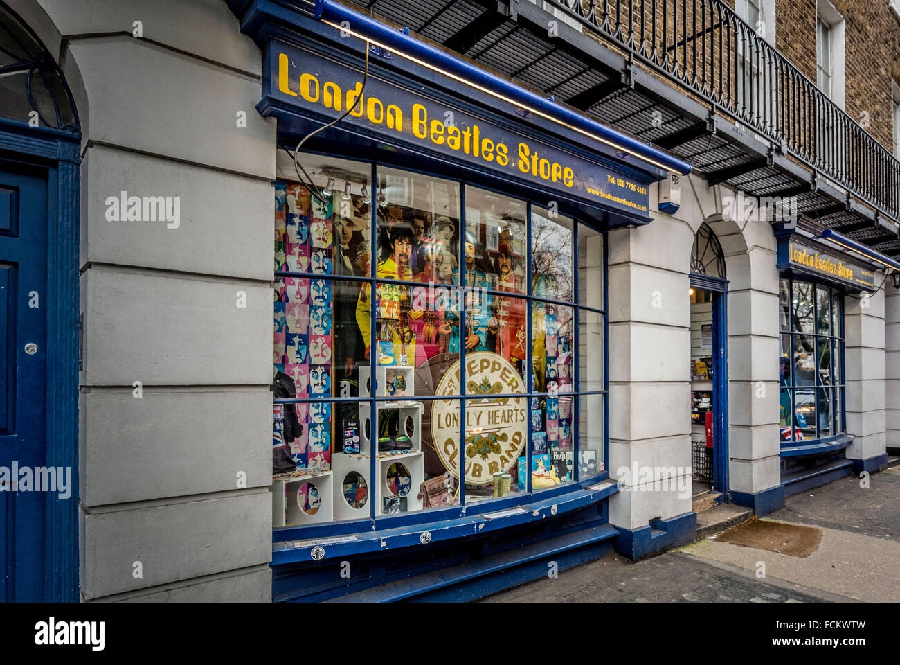 London Beatles Store, London, UK. Stock Photo