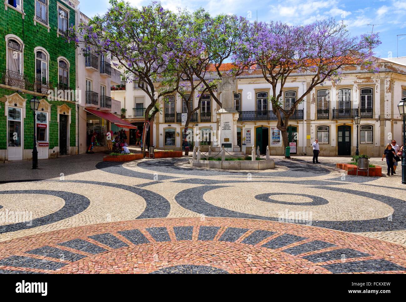 Europe, Portugal, Algarve, Faro district, Lagos, old town, Praça Luis