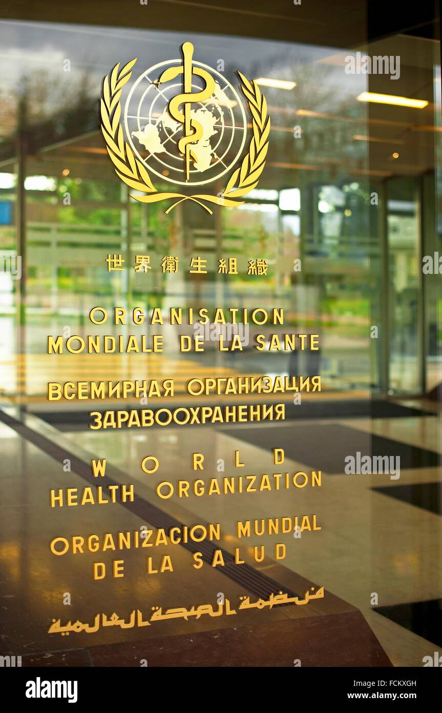 World health organization logo hi-res stock photography and images - Alamy