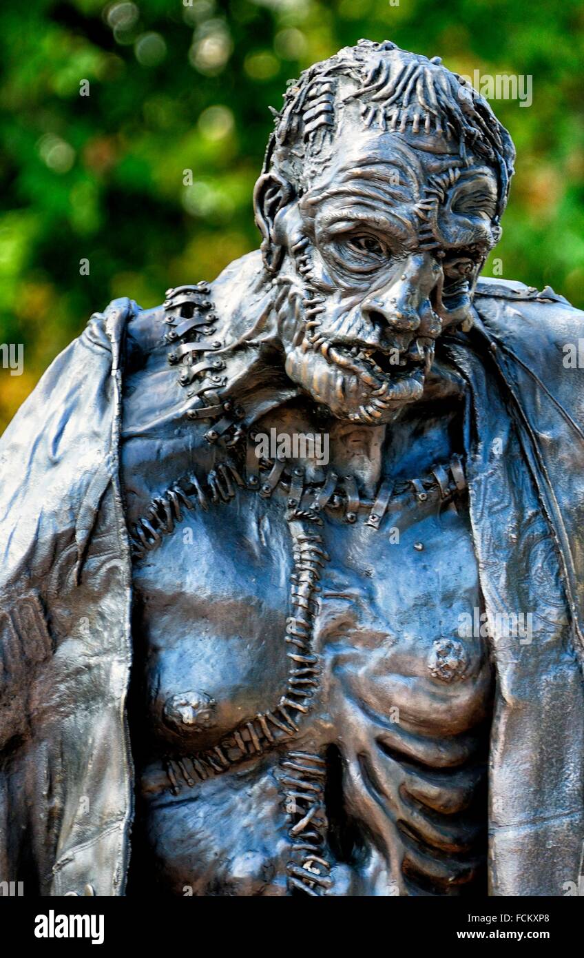 Statue of Frankenstein in Geneva where much of famous story by Mary Shelley  takes place, Geneva, Switzerland Stock Photo - Alamy
