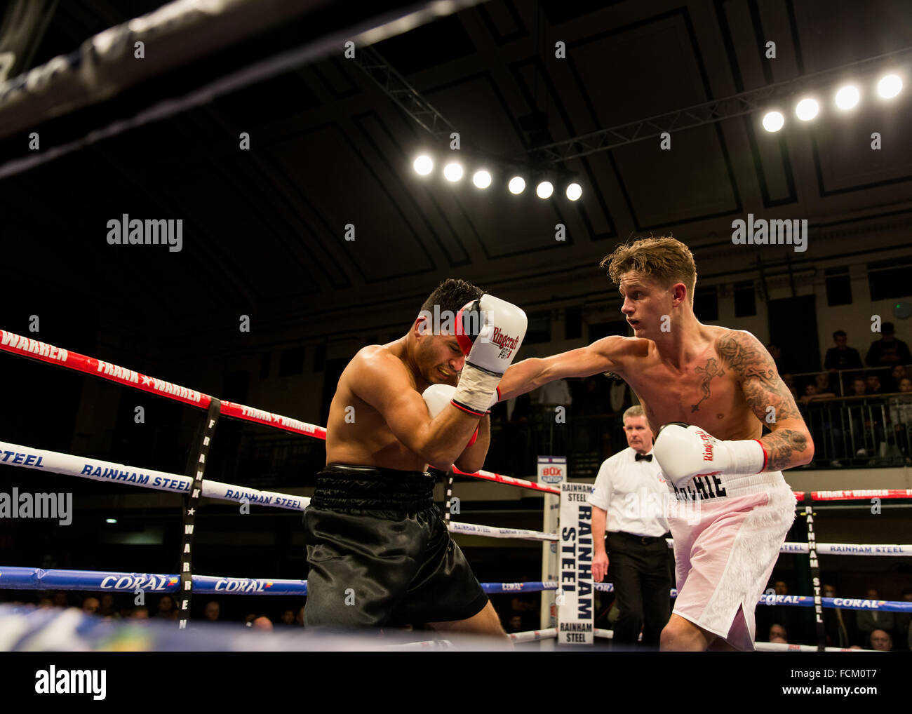 London, UK, 22nd January, 2016. A night of championship boxing at York