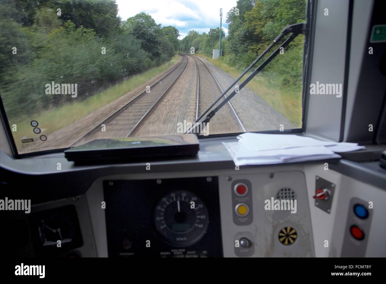 Train drivers view hi-res stock photography and images - Alamy