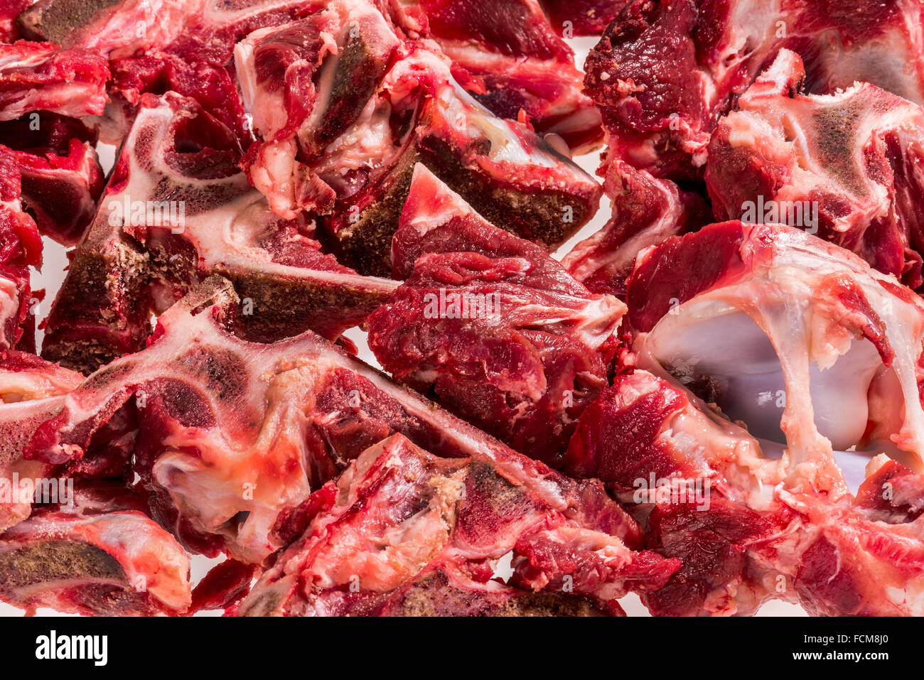 Soup bones, beef, cooking, soup, bouillon, soup stock, delicacy, homemade, clear beef soup, butcher, butchery, of course, withou Stock Photo