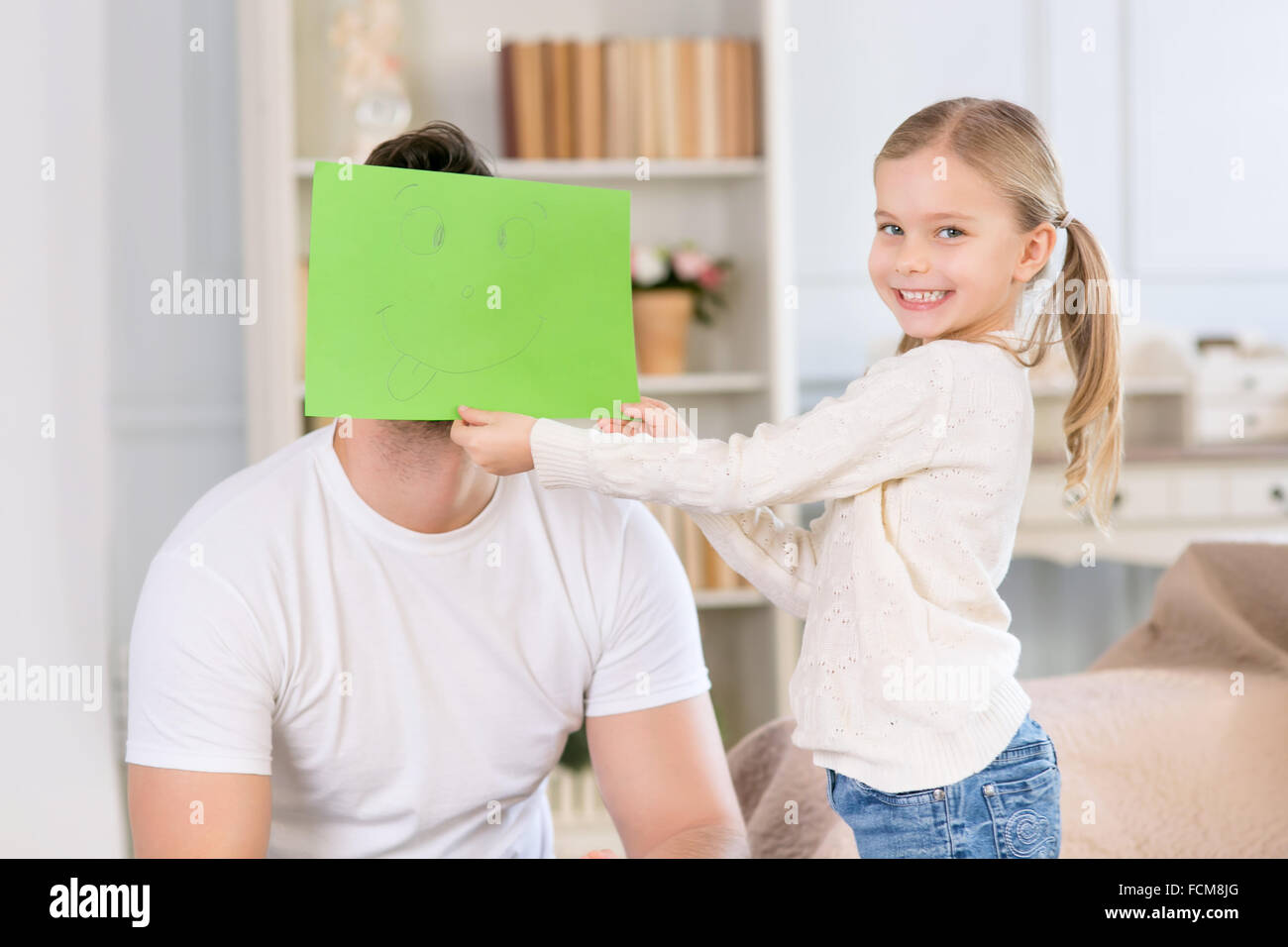 Father and daughter having fun together Stock Photo - Alamy