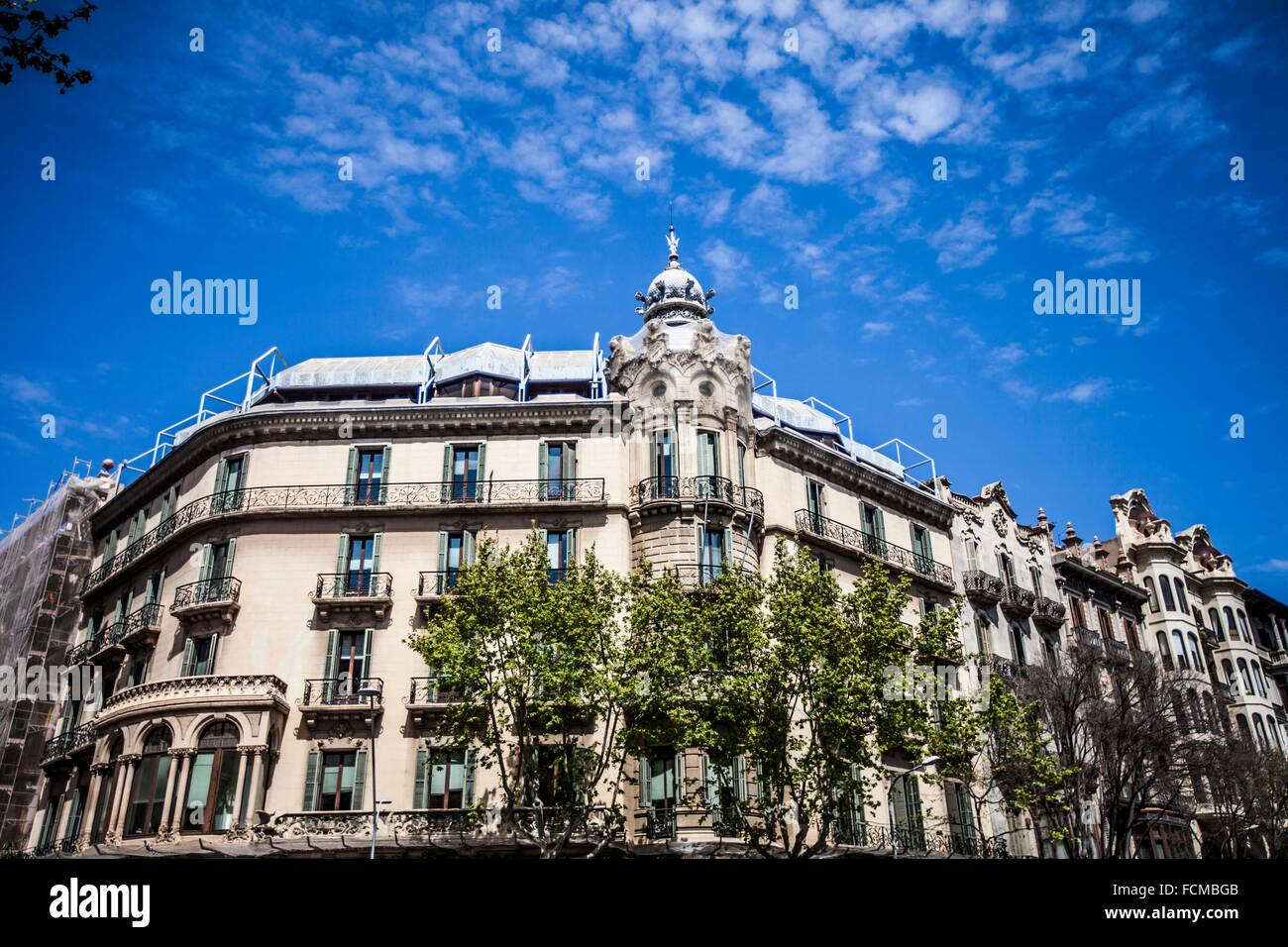 Typical architecture of Barcelona, Spain Stock Photo Alamy