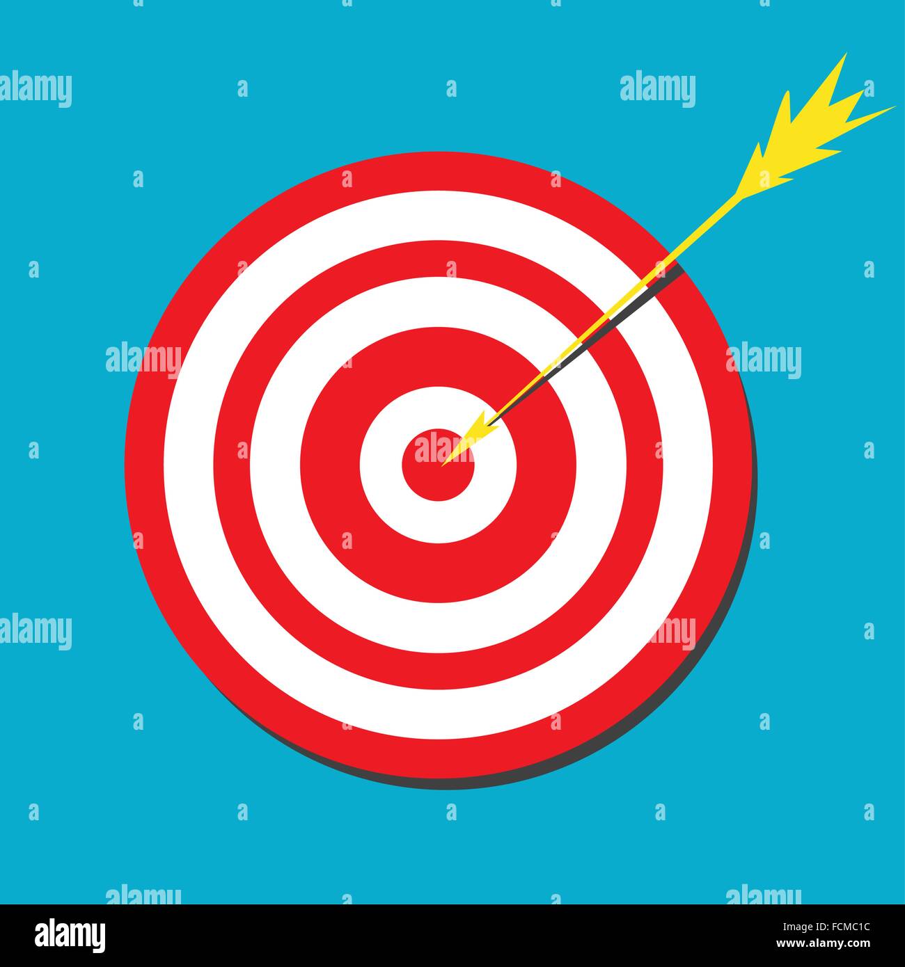 Red Darts Target Aim Stock Vector Image And Art Alamy