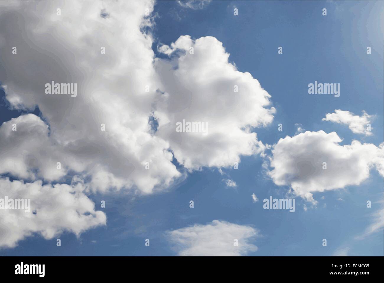 Blue sky with clouds Stock Vector Image & Art - Alamy