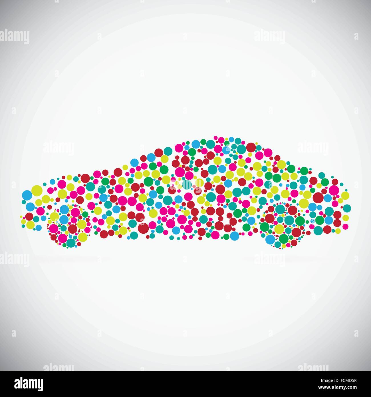 Car consist of dots Stock Vector Image & Art - Alamy
