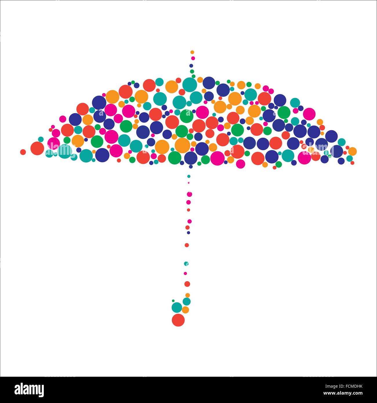 Umbrella white background wooden handle Stock Vector Images - Alamy