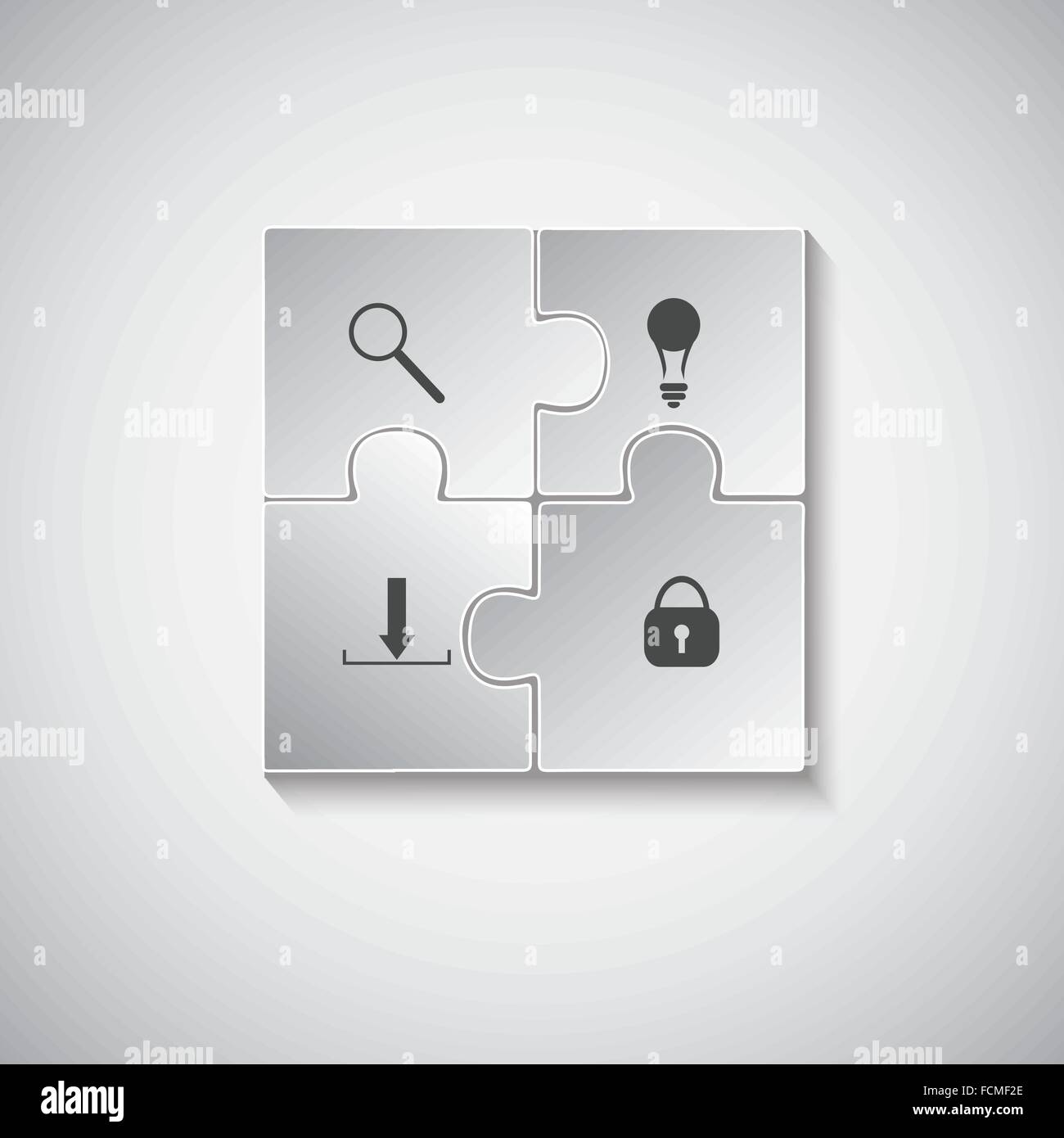 Puzzle piece infographics Stock Vector Image & Art - Alamy