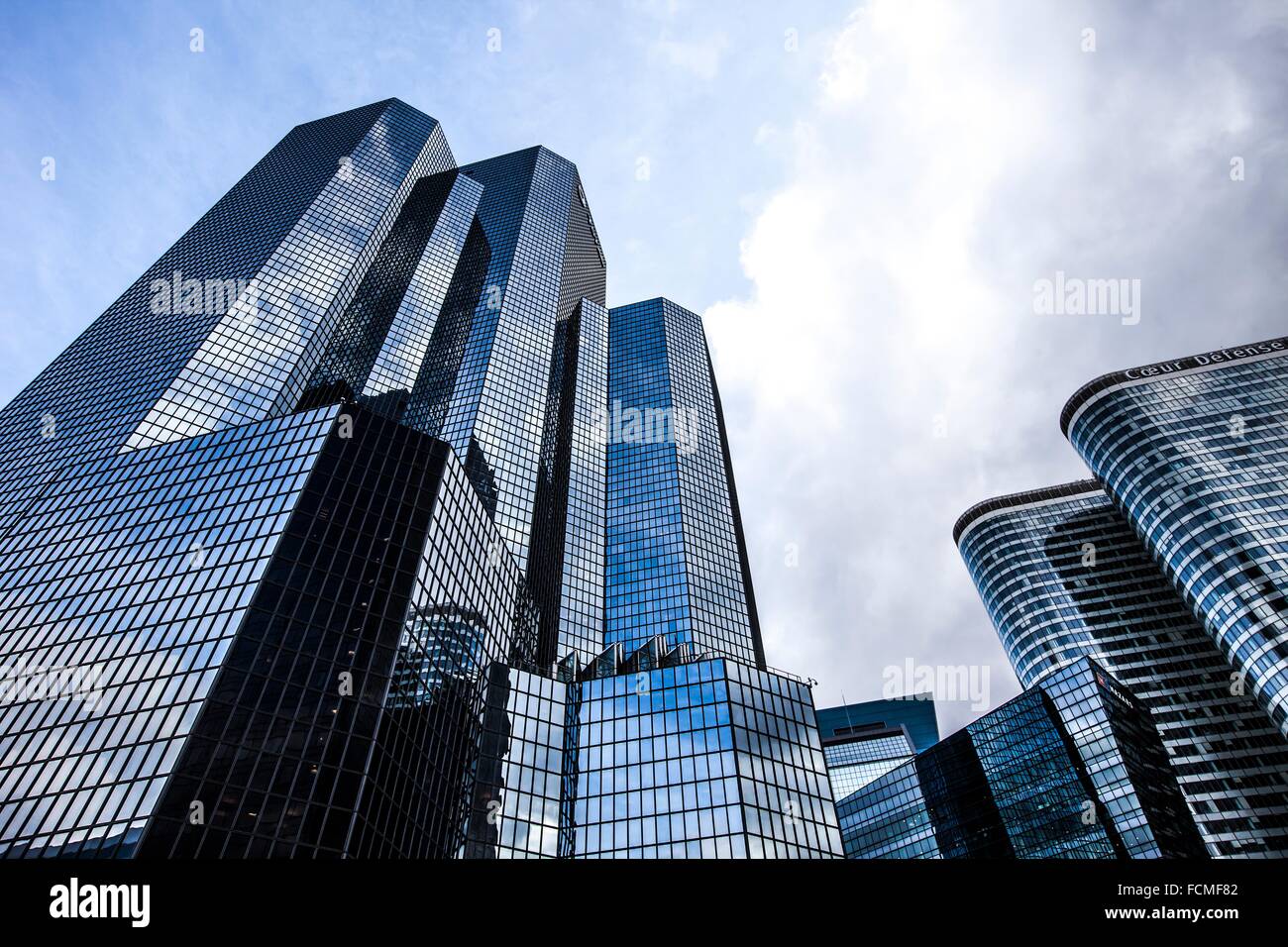 Tour Total skyscraper at Paris-La Défense, France Stock Photo, Royalty ...