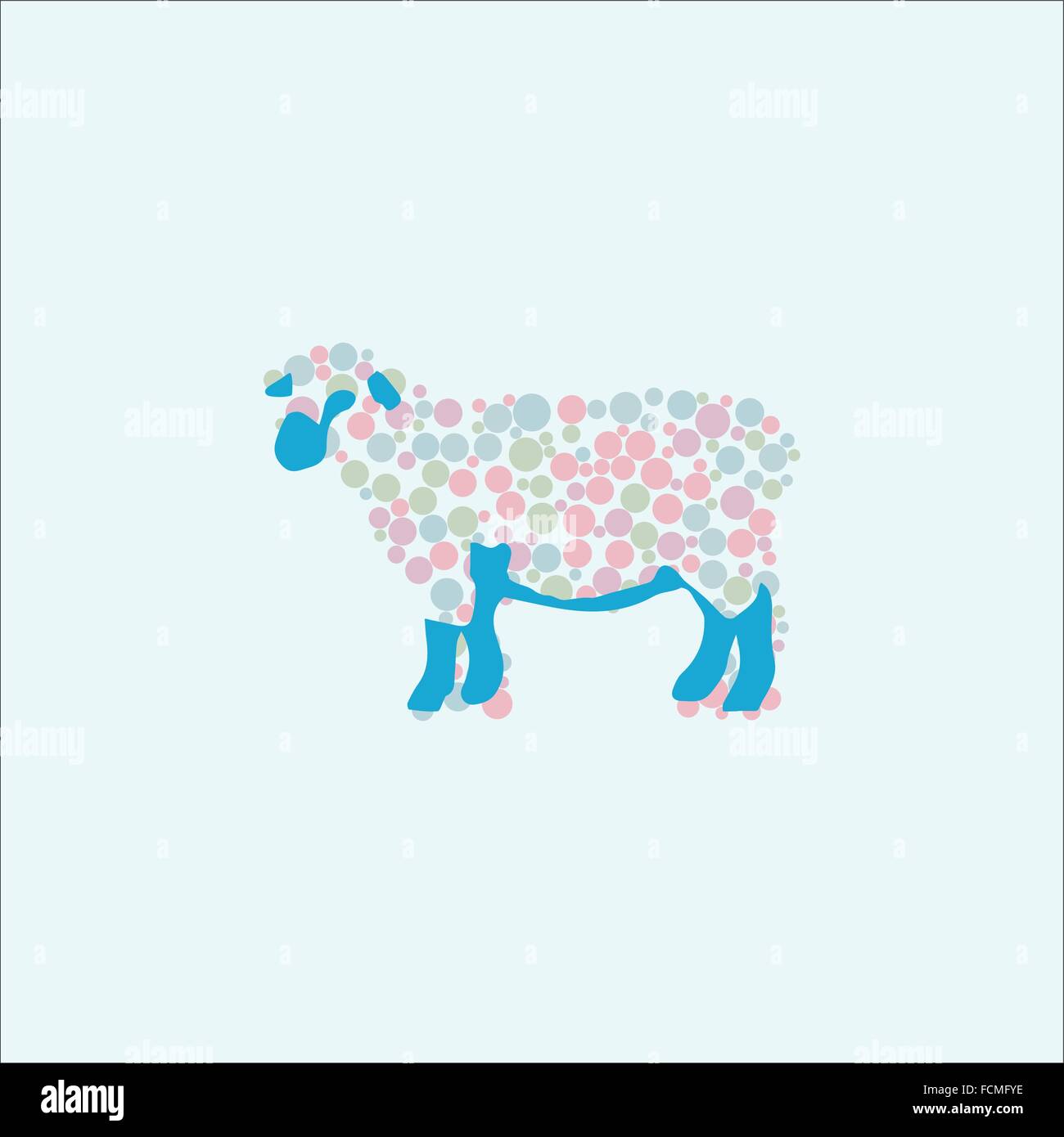 Vector illustration of sheep Stock Vector Image & Art - Alamy