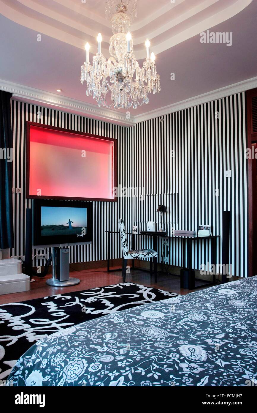 Bed room, Valencia, Spain Stock Photo Alamy