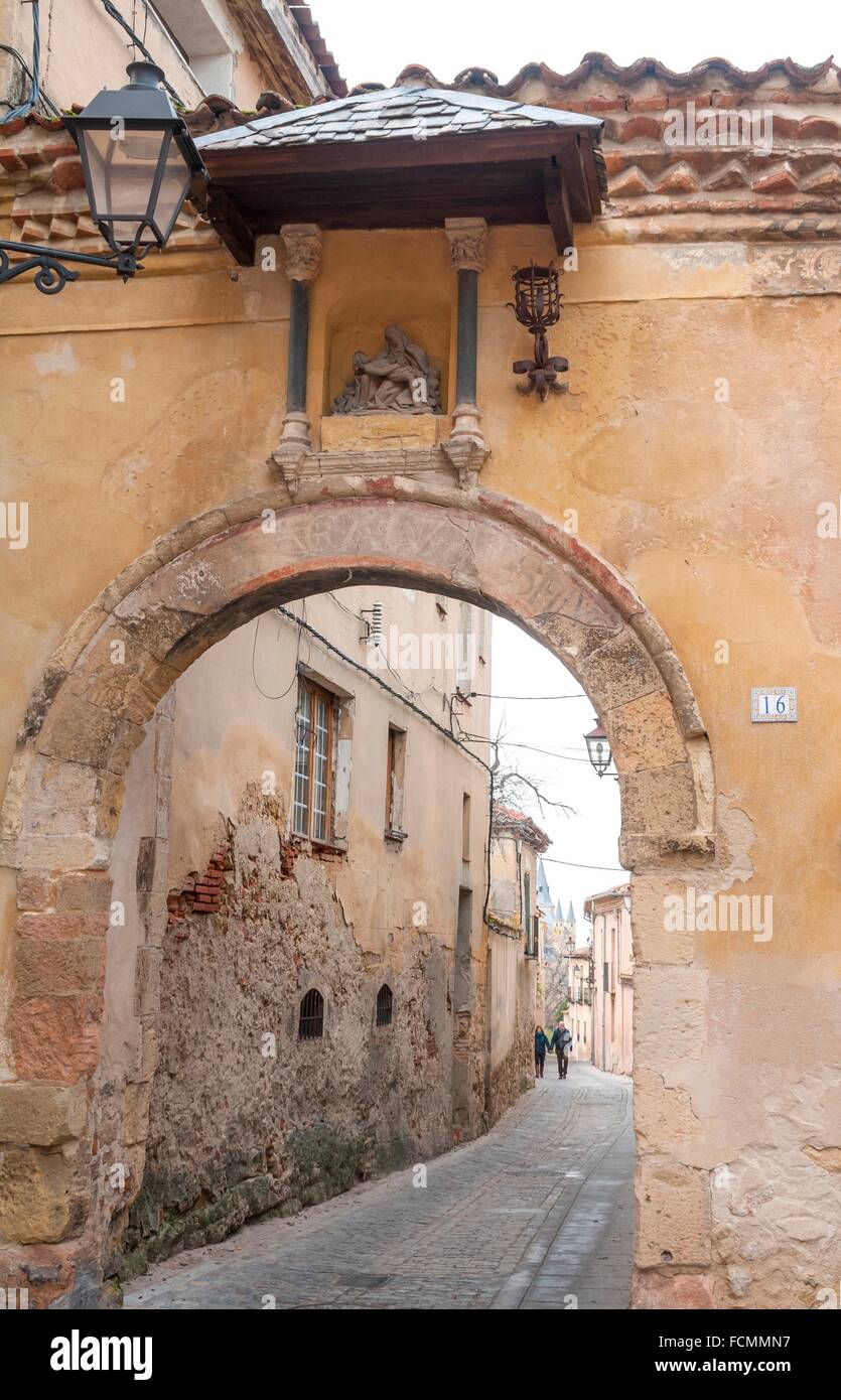 Puerta de la Claustra, Segovia. Castile-Leon, Spain Stock Photo - Alamy