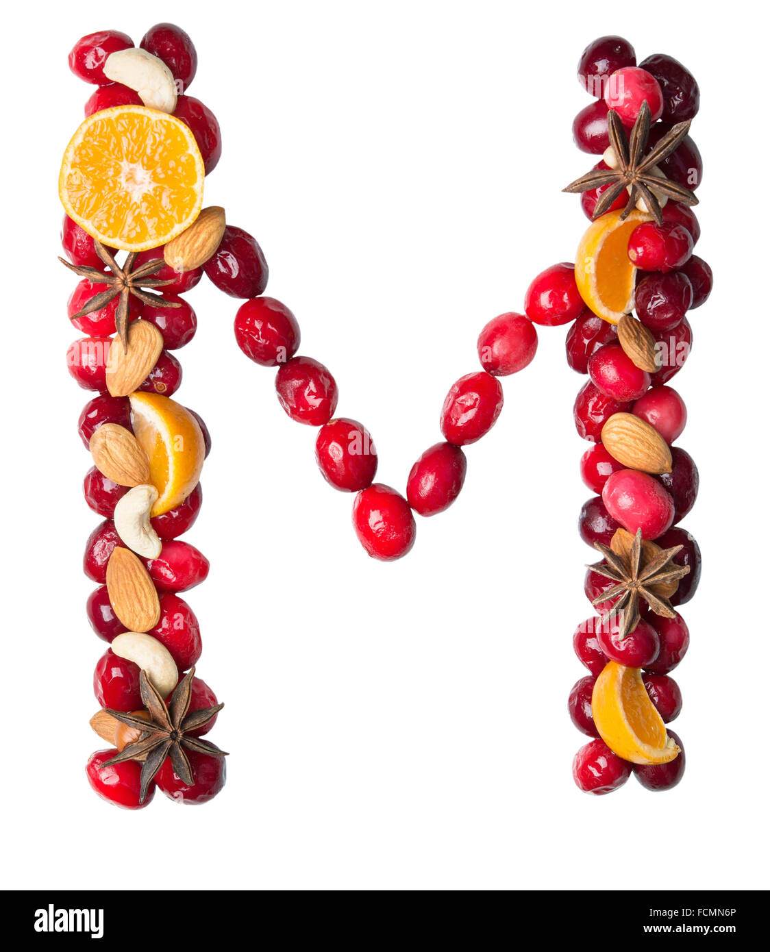 fruit letter M Stock Photo Alamy