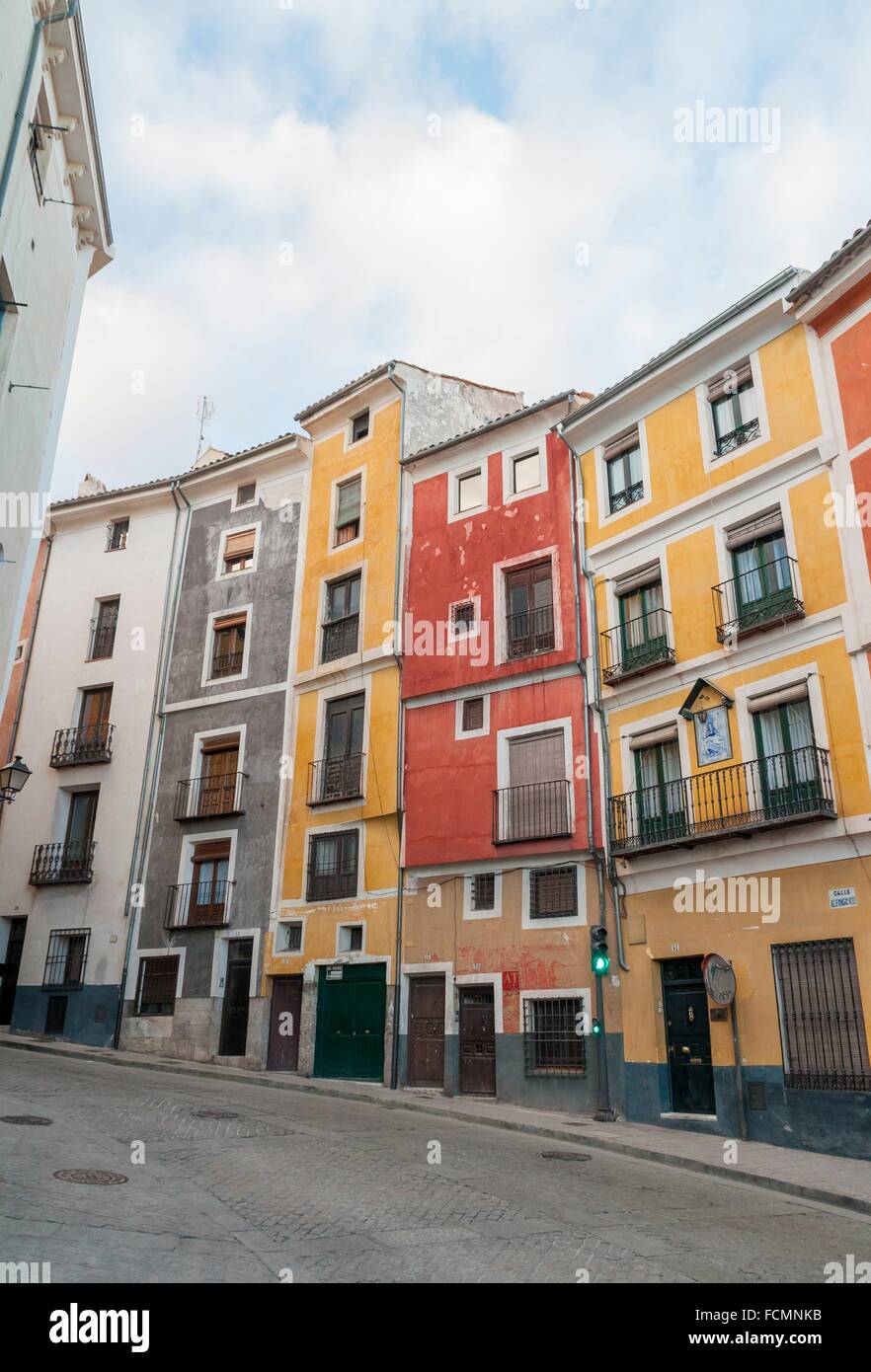 Calle Alfonso VIII. City of Cuenca (UNESCO World Heritage Site), Castile-La  Mancha, Spain Stock Photo - Alamy