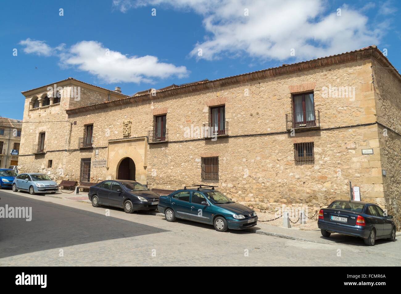 Palacio del sello en Carbonero el Mayor. Segovia. Castilla León. España. Stock Photo