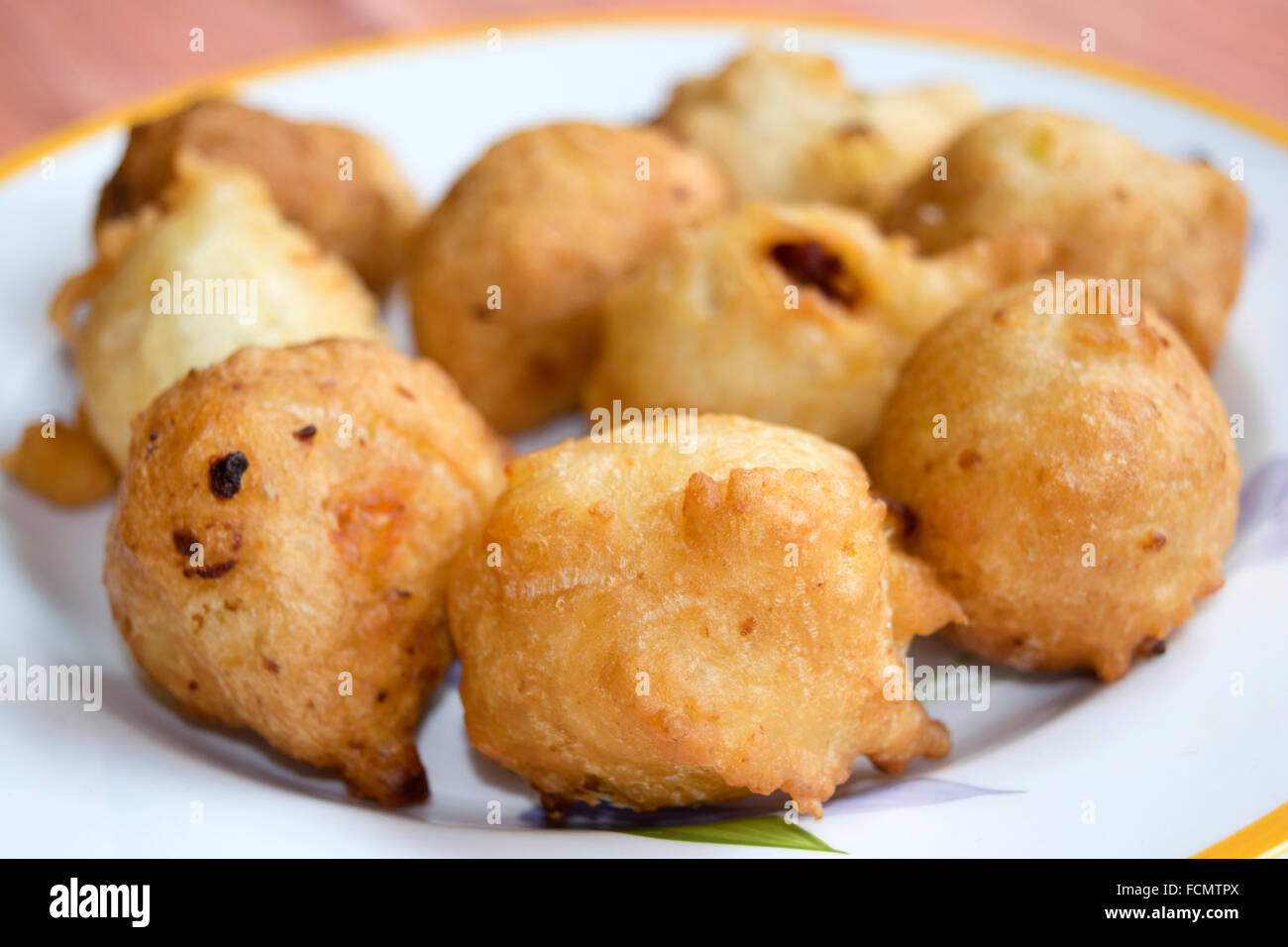 fried zeppole of Saint Joseph a Italian recipe consisting in a deep