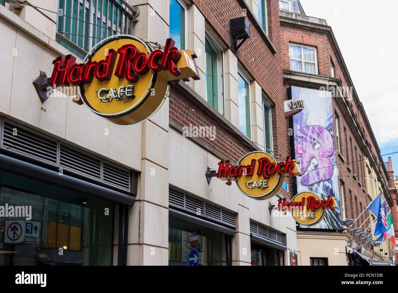 Hard Rock cafe, Temple Bar, Dublin, Ireland. Shooting Date 14/04/2015