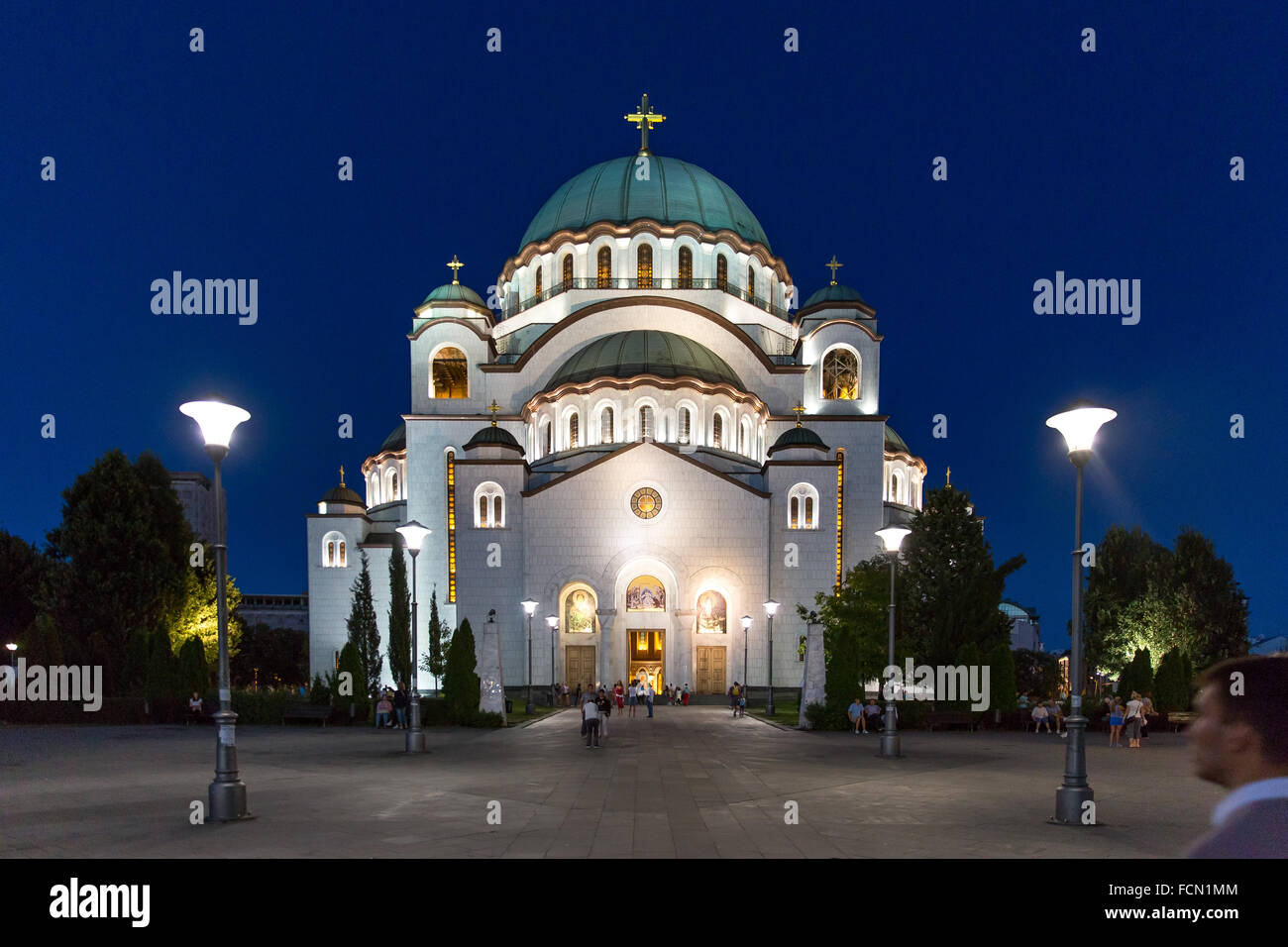 Temple of Saint Sava, Belgrade Stock Photo