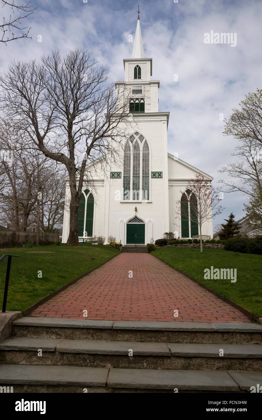 First Congregational Church, Nantucket, Massachusetts, USA Stock Photo