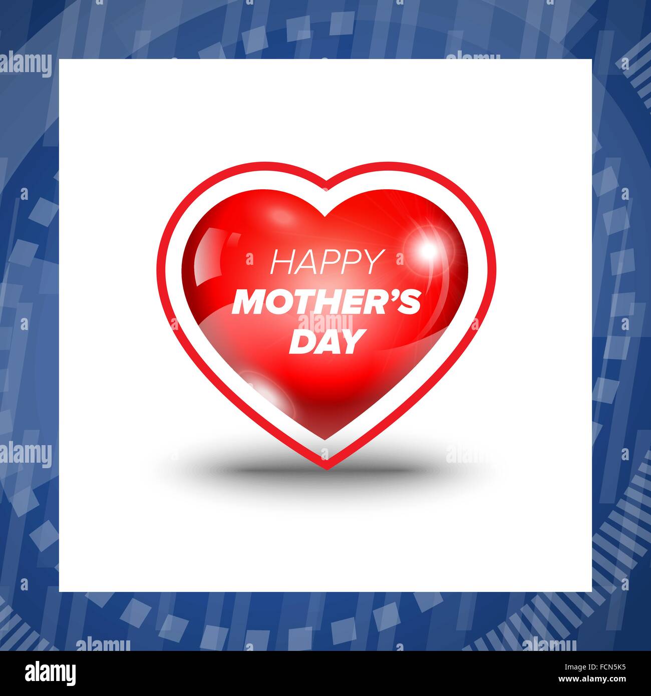 Vector mother day icon with red heart Stock Vector Image & Art - Alamy