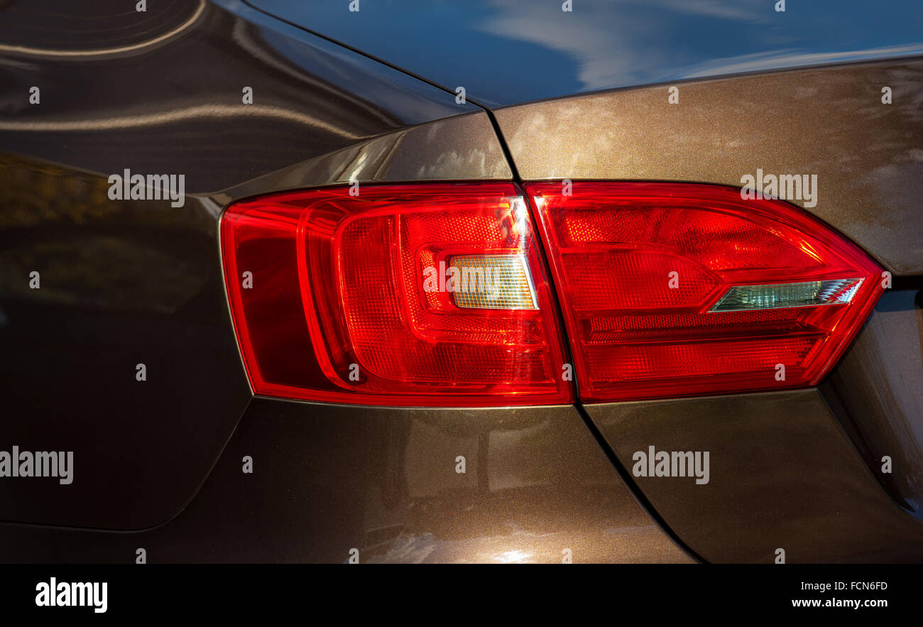 Taillight on a modern car Stock Photo Alamy