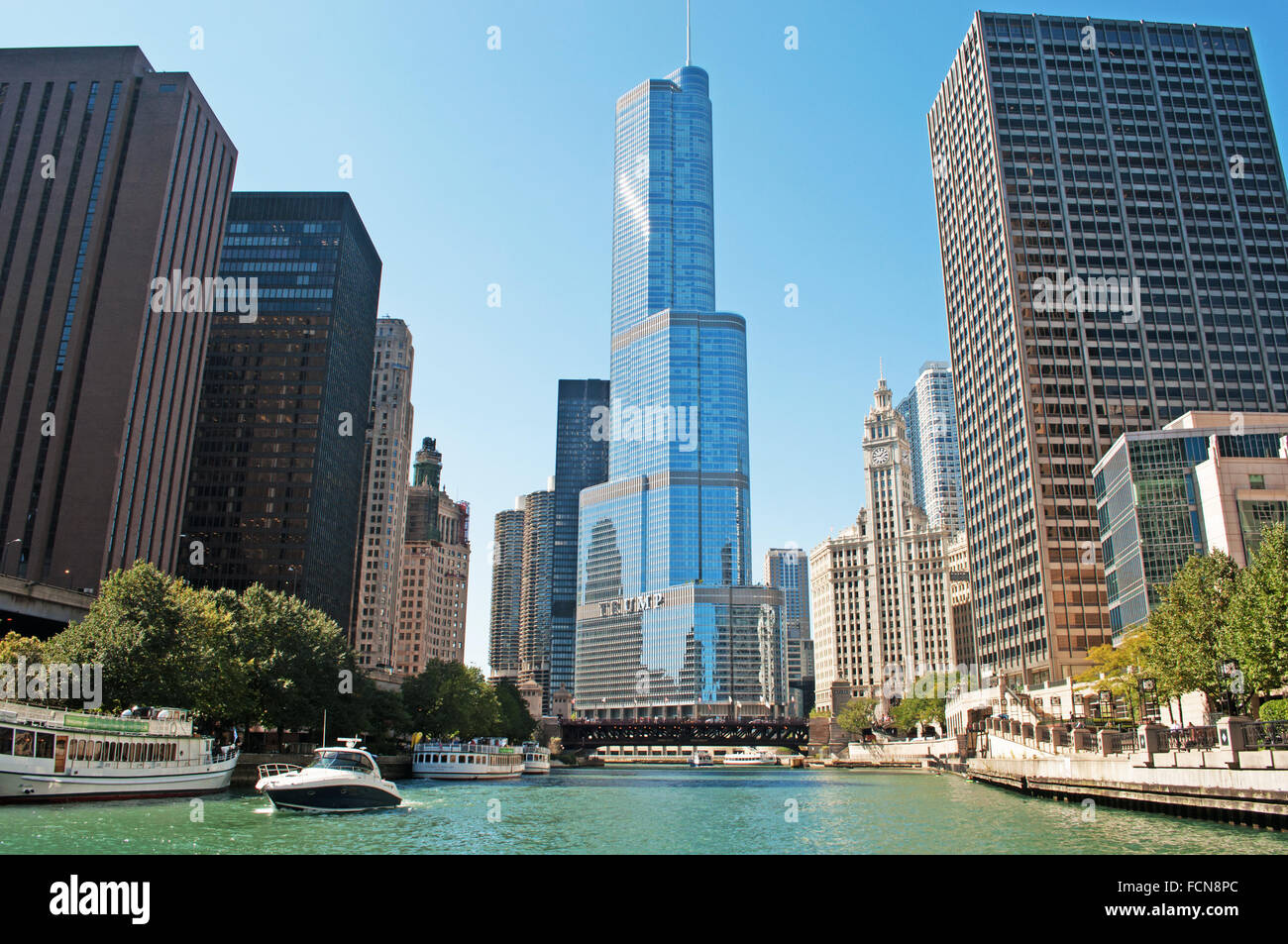 Chicago, Michigan Lake, Illinois, United States of America, Usa Stock Photo
