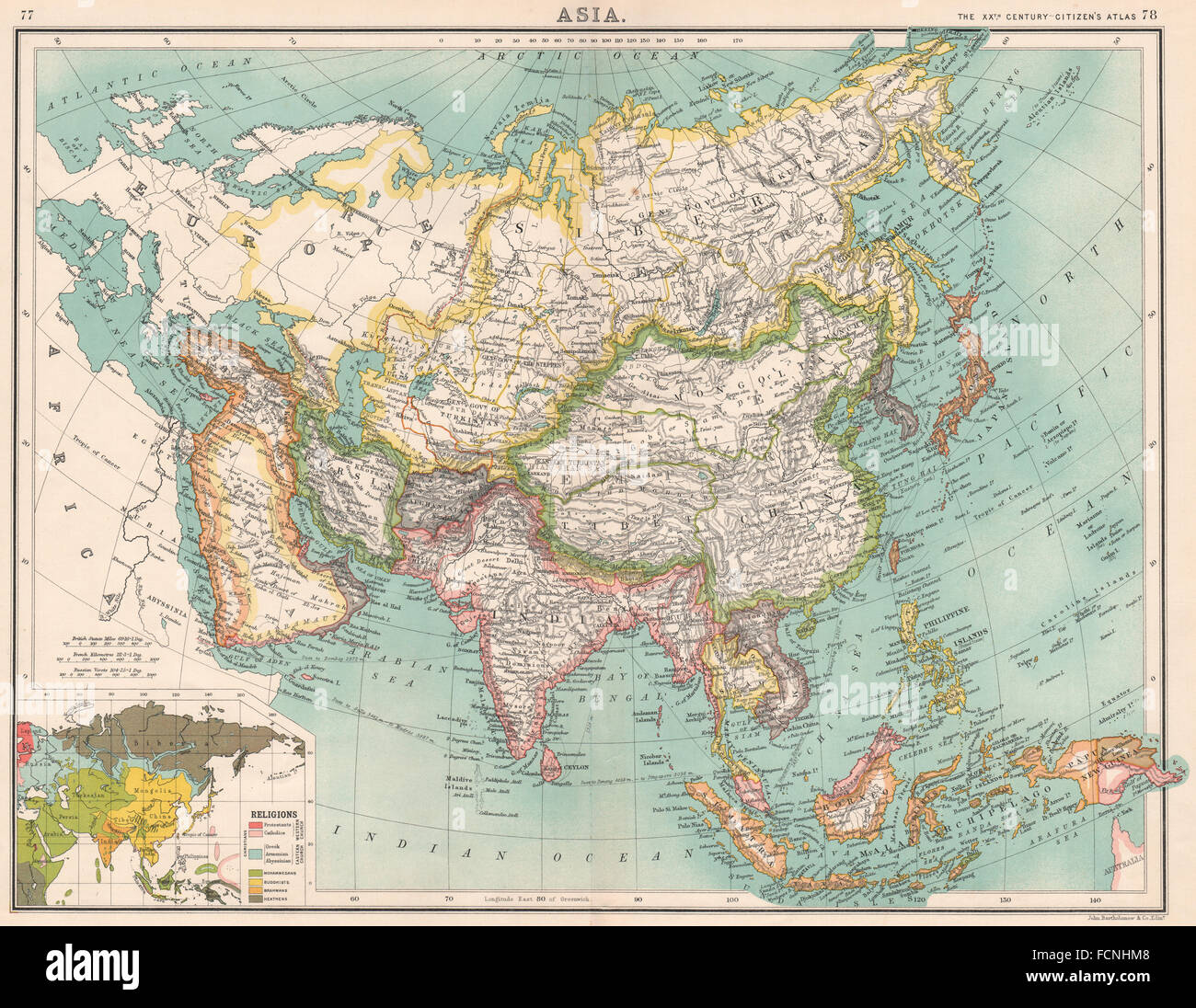 Map of china and india hi-res stock photography and images - Alamy