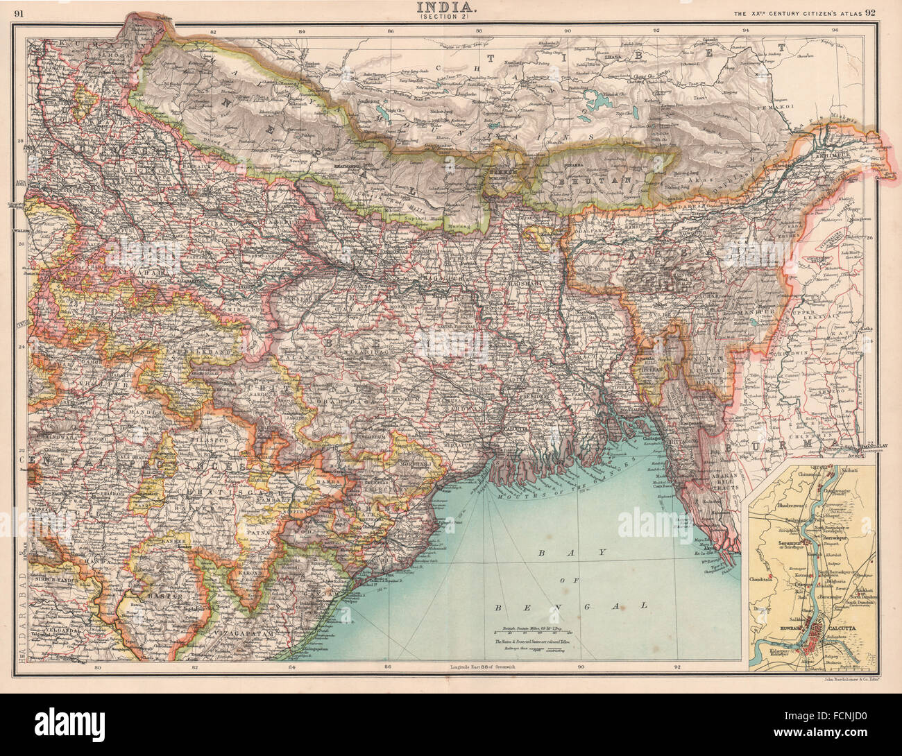 North east india map hires stock photography and images Alamy