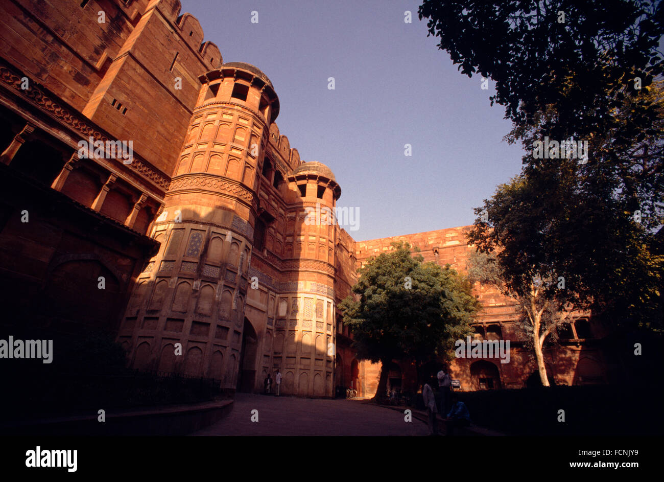 Agra India Fort Lal Qila Stock Photo