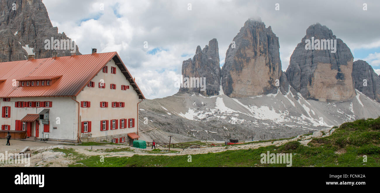 Three Peaks of Lavaredo Stock Photo