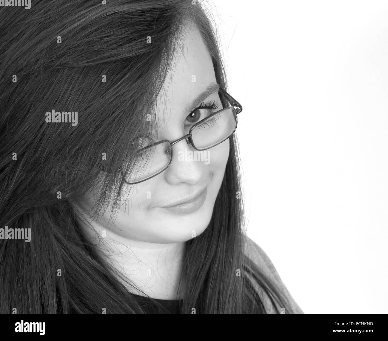 16 Year Old Girl Black and White Stock Photos & Images - Alamy