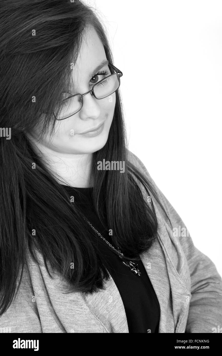 Pretty 19 Year Old Girl Black and White Stock Photos & Images - Alamy