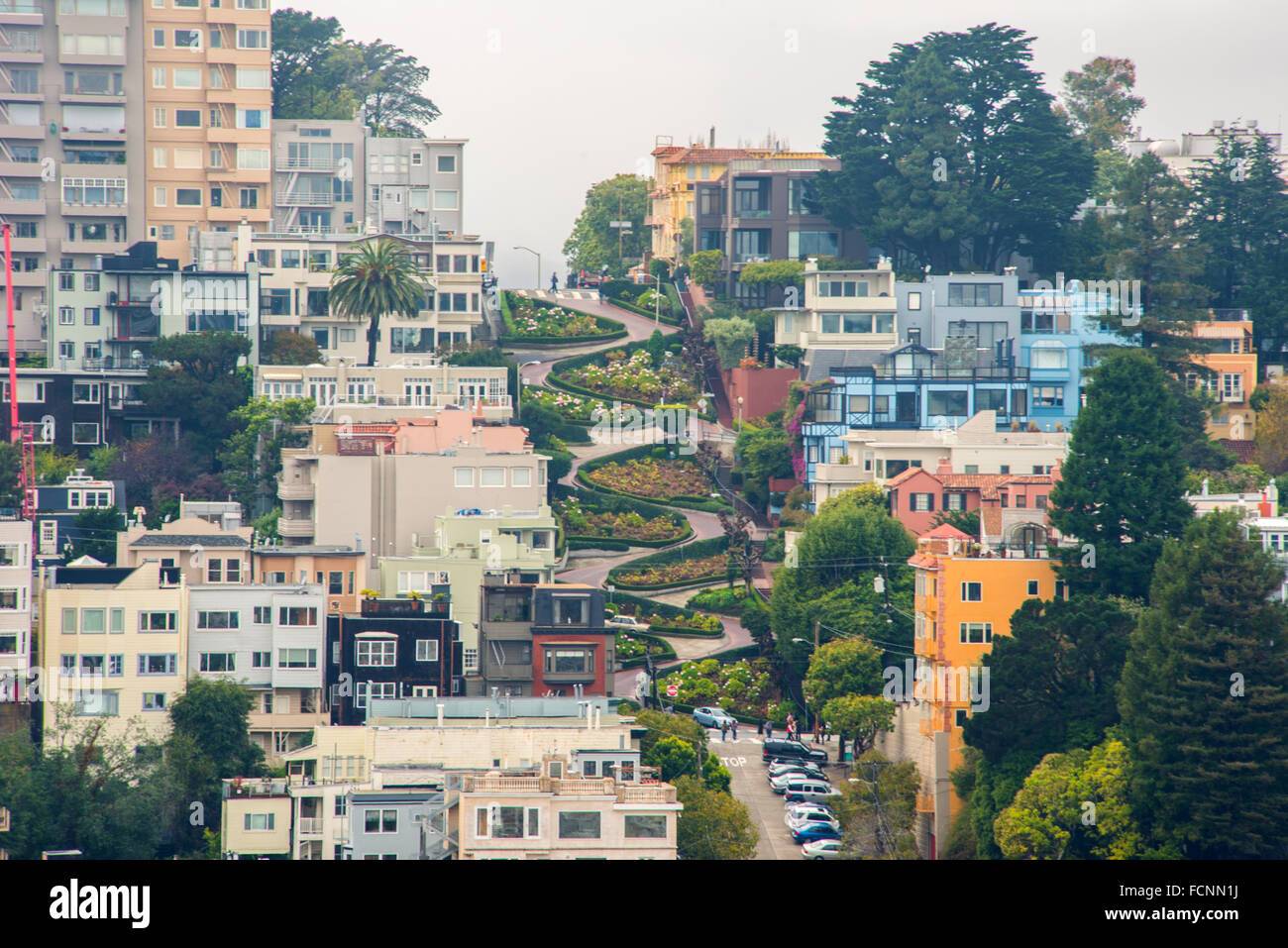 Lombard street, San Francisco Stock Photo