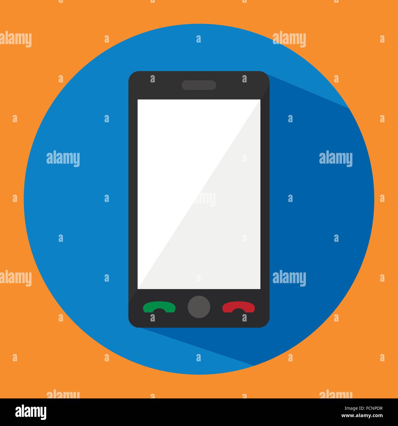 phone in style flat Stock Vector Image & Art - Alamy